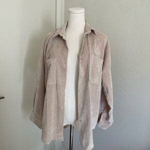 Zara suede like light jacket